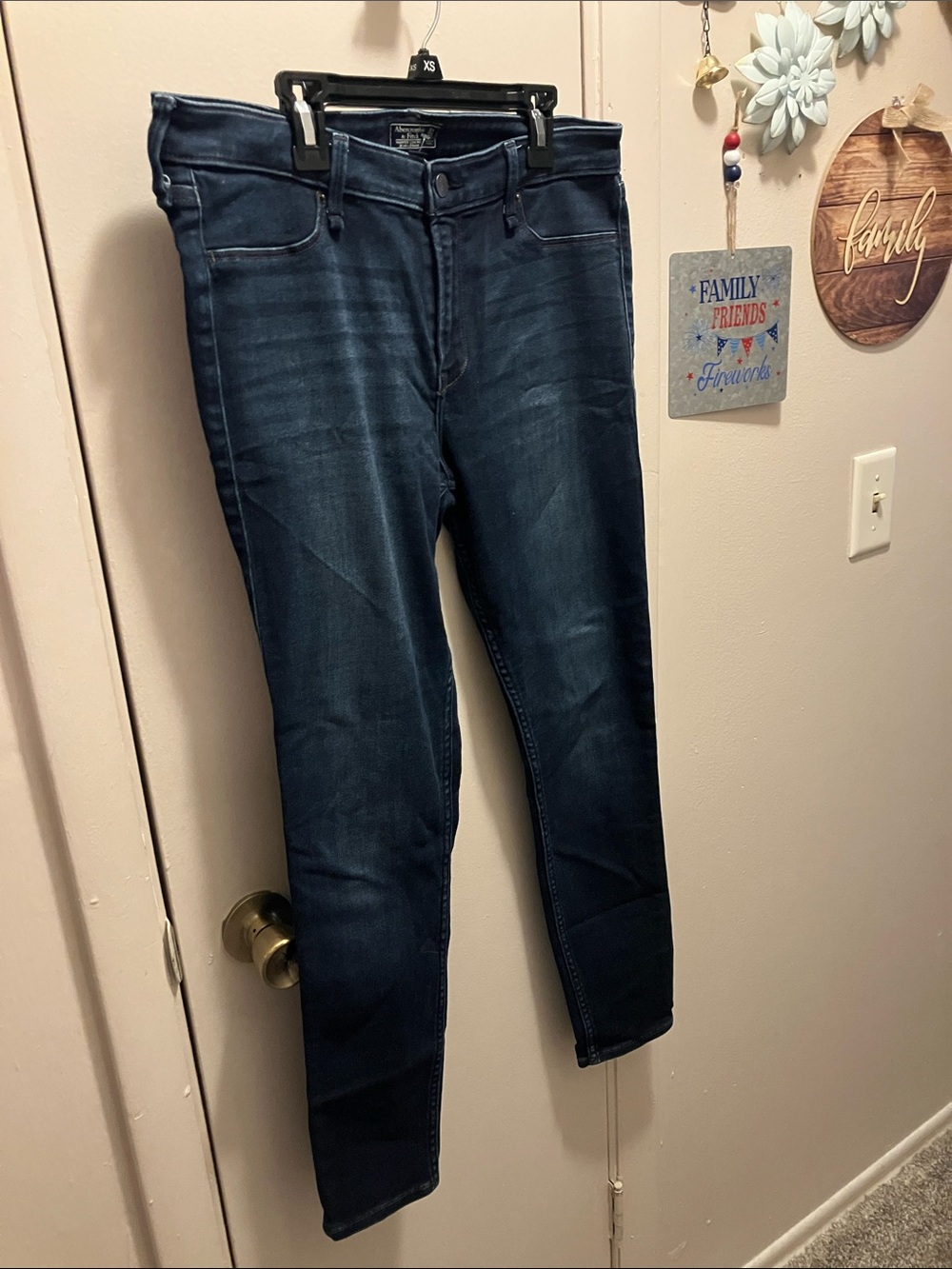 Abercrombie & Fitch Harper Low Rise Dark Indigo Jean Legging 12